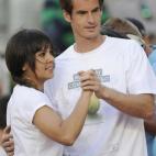 Con Andy Murray en el Open de tenis de Madrid.