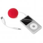 Con un diseño innovador, esta bocina portátil es compatible con la mayoría de MP3, los iPod y iPhone. Fácil de usar. Precio: $45