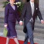 En la boda del príncipe Guillermo de Holanda y Máxima Zorreguieta en febrero de 2002.