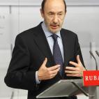 Ese fue el primer lema de Rubalcaba como candidato del PSOE a las elecciones generales del 20 de noviembre de 2011.