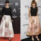 La Verdú llevó un vestido de flores de Raf Simons para Dior que lució la jefa de Vogue los premios “Innovator of the Year” del MOMA.