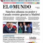 "S&aacute;nchez afianza su poder y Casado resiste gracias a Madrid".