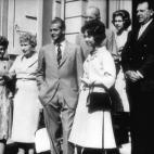 Compromiso de Don Juan Carlos y Doña Sofía el 12 de septiembre de 1961 en Suiza.