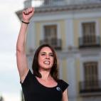 2017: Irene Montero, en un mitin a favor de la moción de censura a Rajoy