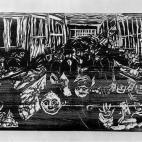 Esta sala es la que alberga el grabado de El Grito y también Ansiedad, posiblemente la segunda obra más conocida de Munch. Pero Alarcó recomienda poner el foco en Pánico en Oslo: "Esta obra muestra un aspecto muy interesante de Munch, que se...