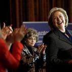 WASHINGTON, DC - DECEMBER 06: While delivering remarks, former U.S. Secretary of State Hillary Clinton receives a standing ovation after being presented the 2013 Tom Lantos Human Rights Prize December 6, 2013 in Washington, DC. Clinton received...
