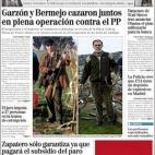 En febrero de 2009, el diario El Mundo publicaba unas imágenes del entonces ministro de Justicia, Mariano Fernández Bermejo, y del también entonces magistrado de la Audiencia Nacional, Baltasar Garzón, juntos de cacería en Jaén coincidiend...
