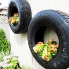 Conserva tus viejos neumáticos y dale vida a tu jardín