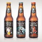 La cerveza artesanal de Colorado Grimm Brothers sacó a la venta en 2012 esta edición dedicada a los cuentos clásicos. El original packaging fue una creación del estudio estadounidense The Collective Tenfold. Había cerveza de Caperucita, Bla...