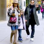 En Nueva York con David Bustamante y su hija Daniella, en noviembre de 2016