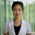 Una camarera de Pyongyang.