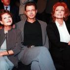 Con el actor Jeff Goldblum y la actriz Claudia Cardinale