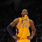 LOS ANGELES - DECEMBER 29:  Kobe Bryant #24 of the Los Angeles Lakers looks on during the game against the New York Knicks at Staples Center on December 29, 2011 in Los Angeles, California.  NOTE TO USER: User expressly acknowledges and agrees t...
