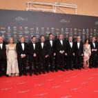 Políticos en la alfombra roja de los Goya 2020.