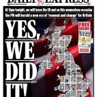 Daily Express: "Sí, lo hicimos!"