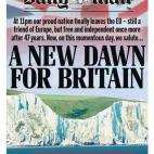 Daily Mail: " Un nuevo amanecer para Reino Unido"