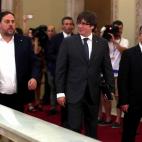 Le llegada del president Carles Puigdemont