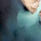 "Glacial water burping into the Atlantic in deep Southern Argentina."