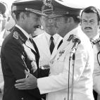Videla junto al dictador paraguayo Alfredo Stroessner en 1977.