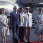 Videla y su esposa junto a Don Juan Carlos y Doña Sofía, en la visita que realizaron los reyes a Argentina en noviembre de 1978.