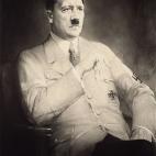 UNITED KINGDOM - CIRCA 1934: Painting of Adolph Hitler, sitting, in uniform. - Date of Photo: 1934 - 1944 (Photo by Studio Villani/Alinari via Getty Images)