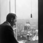 German nazi Chancellor Adolf Hitler looks out from a window of Prague Castle on March 17, 1939 two days after the invasion of Czechoslovakia by the Third Reich's army. AFP PHOTO / FRANCE PRESSE VOIR (Photo credit should read -/AFP/Getty Images)