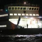 Un ferry atrapado en Schleswig-Holstein, norte de Alemania