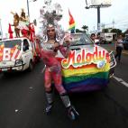 Celebración del día del orgullo gay en Managua (Nicaragua).