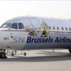 Brussels Airlines ya hizo hace años un avión con motivos de Asterix y Obélix, pero no tan logrado como el de Tintín.