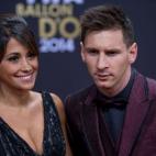 Lionel Messi y Antonella Roccuzzo, de cerca