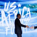 Junto a Obama, en un fórum EEUU-África en Nueva York (2016)