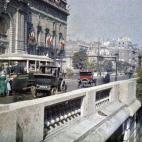 Un coin de la Gare d'Orsay, aujourd'hui Musée d'Orsay, vue depuis le Quai Anatole France, Paris 7e, en 1923.