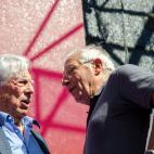 Con Vargas LLosa, en el oto&ntilde;o de 2018, en Barcelona, en una manifestaci&oacute;n anti-independencia.