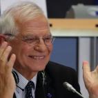European Commissioner-designate for a Stronger Europe in the World Josep Borrell Fontelles of Spain gestures during his hearing before the European Parliament in Brussels, Belgium October 7, 2019. REUTERS/Yves Herman