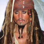 La representaci&oacute;n de Johnny Depp como Jack Sparrow en el museo Madame Tussauds de Hollywood