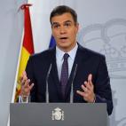 El presidente del Gobierno en funciones, Pedro Sánchez, ha comparecido en La Moncloa para garantizar el cumplimiento y recordad que puede aplicar el 155