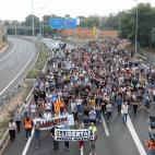 Múltiples cortes de calles y carreteras en protesta por la sentencia del 'procés'