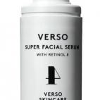 Los altos niveles de retinol en las cremas de la firma sueca Verso las hacen hasta ocho veces más efectivas que otras de su gama. Para luchar contra las arrugas y la despigmentación prueba Super Facial Serum with Retinol 8 (129 euros).