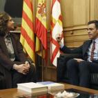 Tras la reunión, la alcaldesa le ha dejado claro al presidente que tendrá en la capital de Cataluña la “principal aliada en la nueva etapa de diálogo” con el Govern.