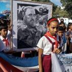 Marcha en La Habana por la muerte de Fidel Castro