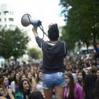 Manifestación en Bilbao, contra los recortes en educación y la LOMCE. 
