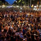 Miles de personas, por cuarto día, en Barcelona