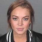 La última foto de la ficha policial de la actriz, tomada por la policía de Santa Monica el 19 de marzo de 2013.