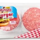 Gama burgers, ibérica, mixta bacon-queso y American BBQ, ElPozo. 