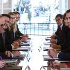 La primera reunión de la Mesa de Diálogo entre Gobierno central y Generalitat.