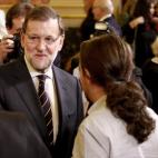 Rajoy e Iglesias, en el acto en el Congreso por el Día de la Constitución.
