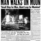 El hombre camina por la Luna. 'Un peque&ntilde;o paso para el hombre, un gran salto para la humanidad'.[21 de julio de 1969]