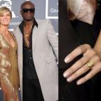 El cantante le propuso matrimonio a Klum en diciembre de 2004 con este hermoso anillo de diamantes de 8.5 quilates.