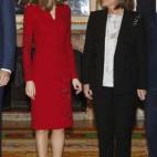 Junto a Ana Botella, en una audiencia con la Diputación Permanente y Consejo de la Grandeza de España.