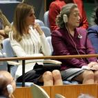 En la ONU, escuchando el discurso del rey Felipe VI